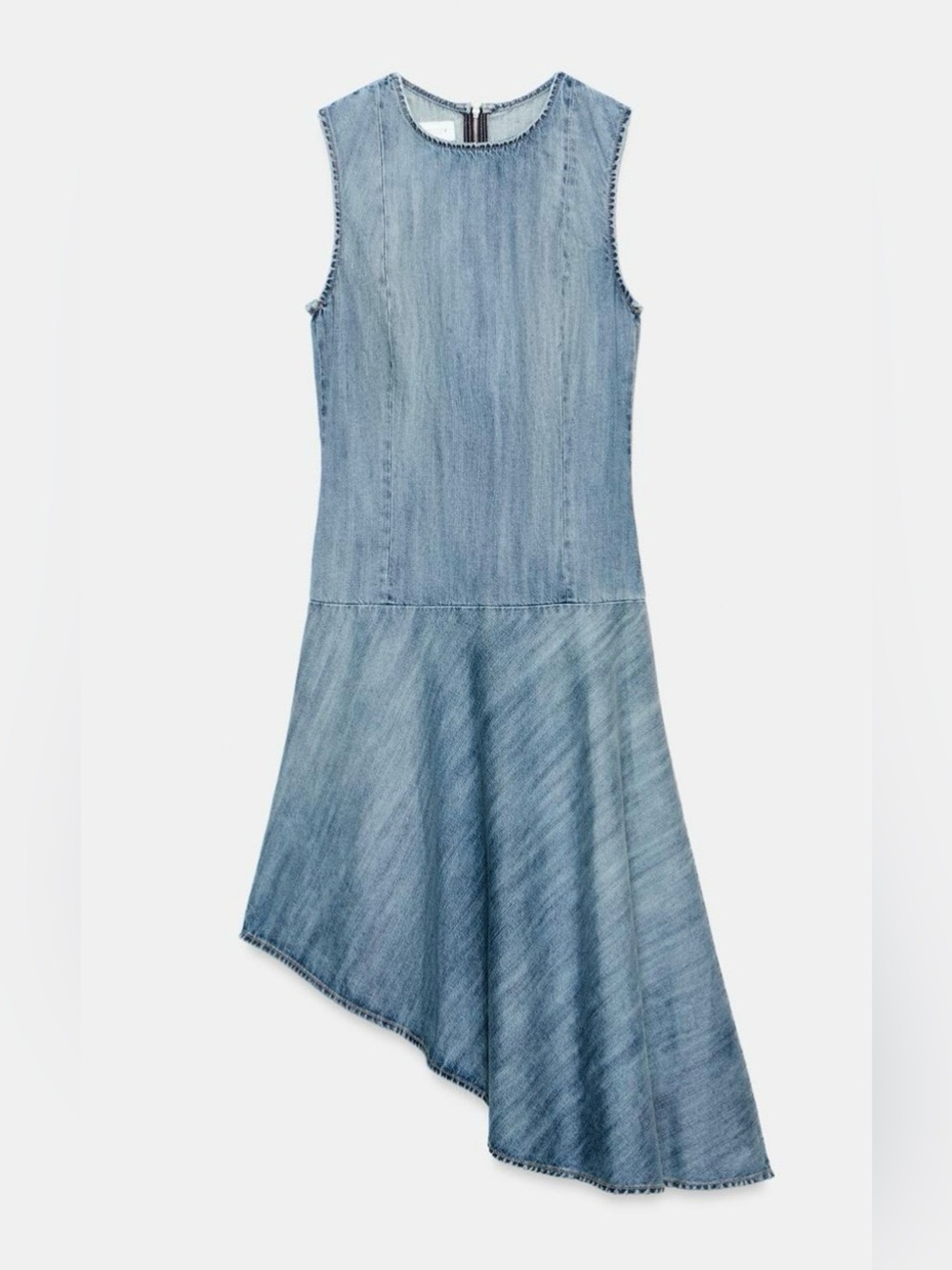 BNWT Zara $69.95 asymmetrical denim dress